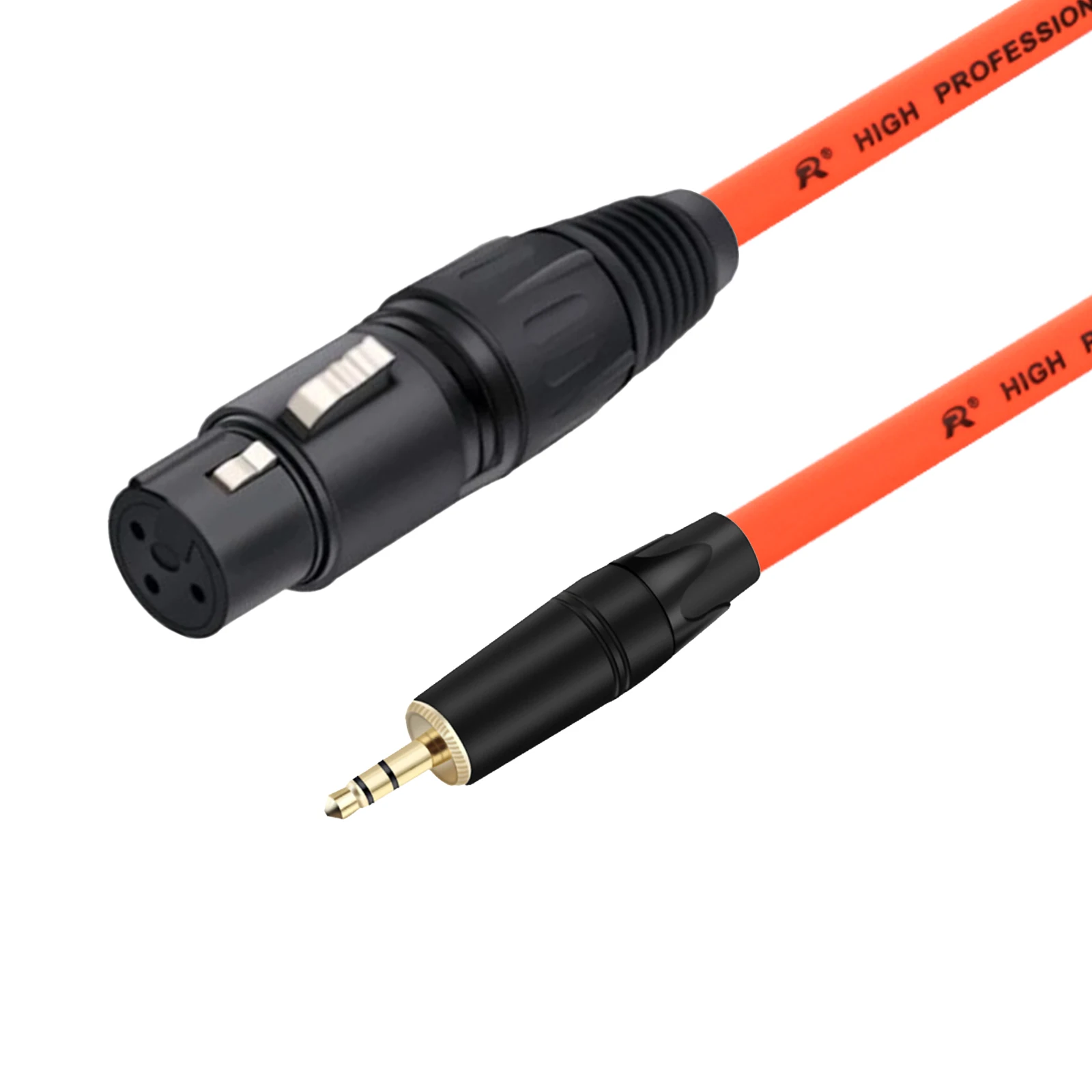 3.5mm Stereo Jack to XLR Male/Female Cable 3PIN XLR to 1/8inch TRS Audio Cable Microphones Speakers Sound Consoles Amplifier