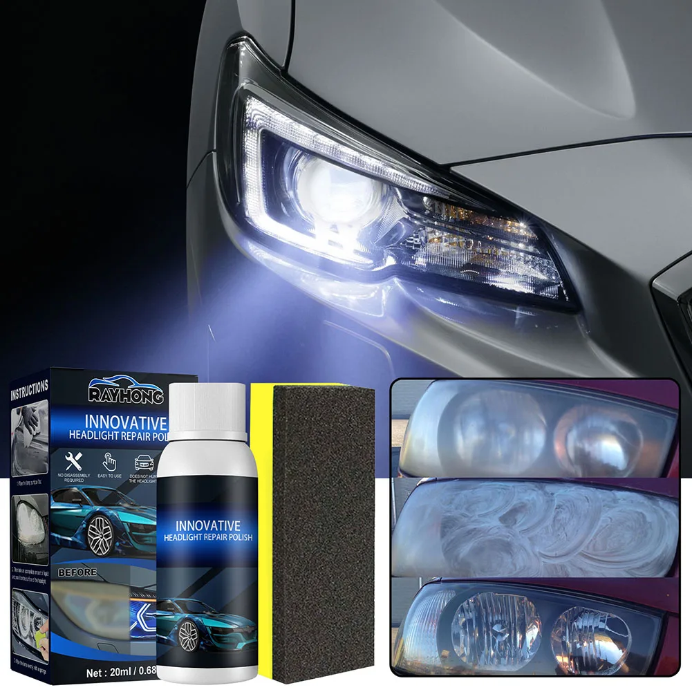 Car Headlight Repair Fluid Scratch Remove Refurbishment Coating Oxidation Repair Polishing Car Light Repair Agent