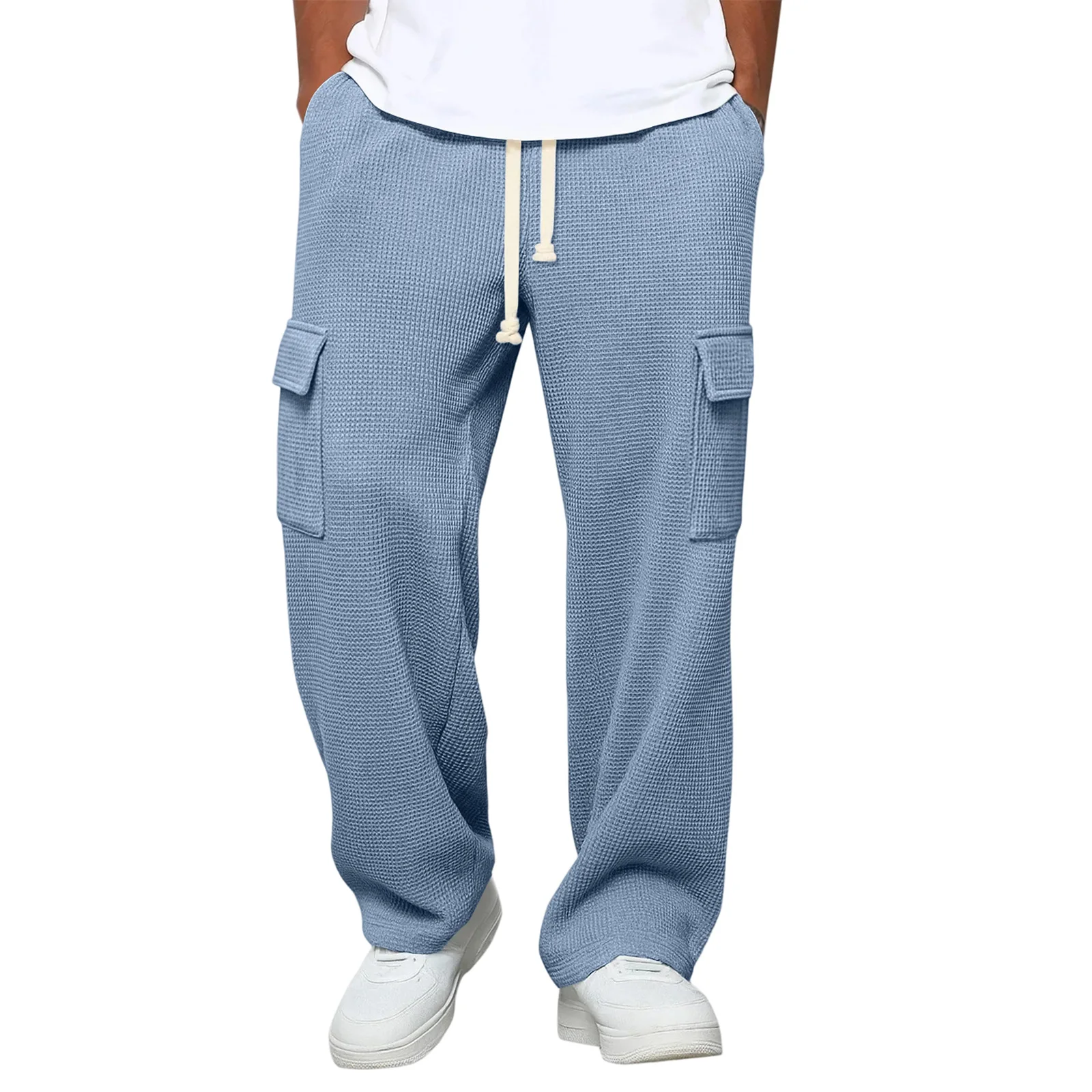 

Men'S Casual Cargo Pants | Relaxed Fit, Elastic Waist With Drawstring For Daily Wear Cargo Pants Pantalones Hombre Trousers For