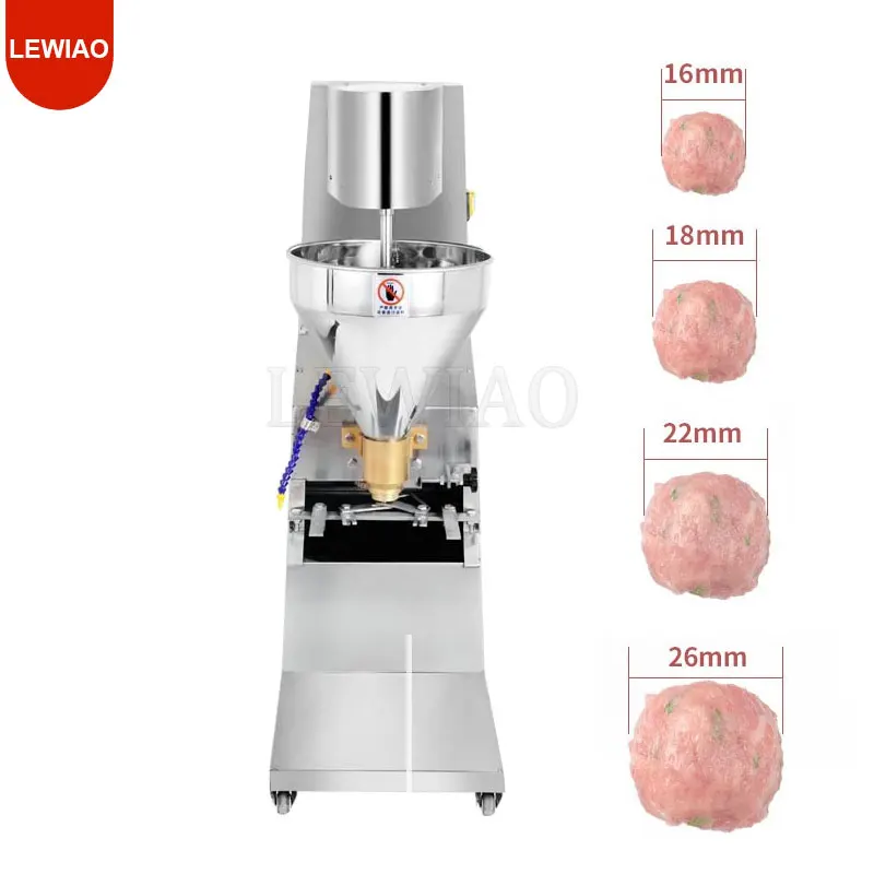 Electric Meatball Forming Making Machine 280 Pcs/Min Stainless Steel 4 Caster Wheels Kitchen Appliance Commercial