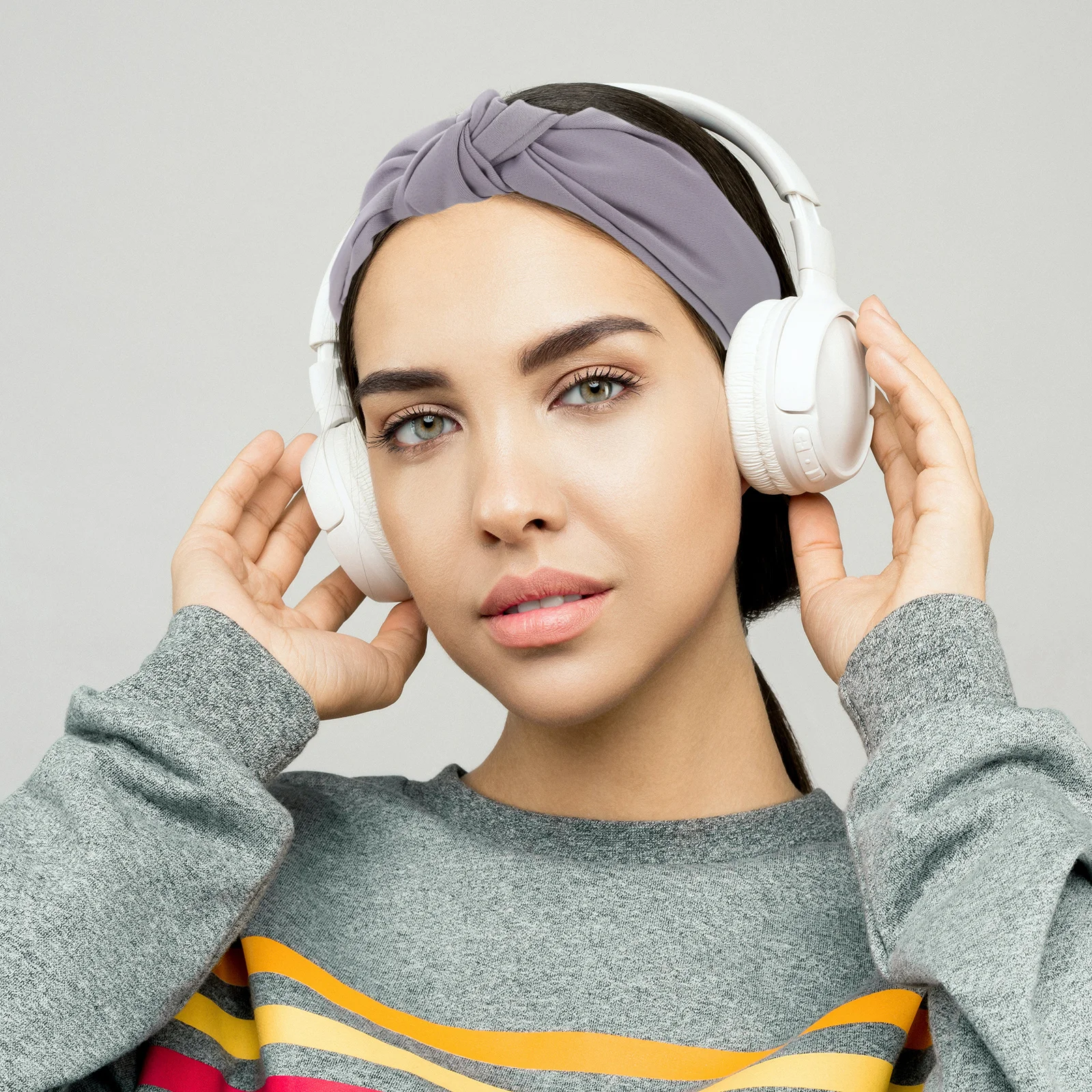 

6Pcs Fashion Women Headbands Simple Style Hair Tying Hairband Home Use Hair Accessories Lightweight Comfortable Knot Decor