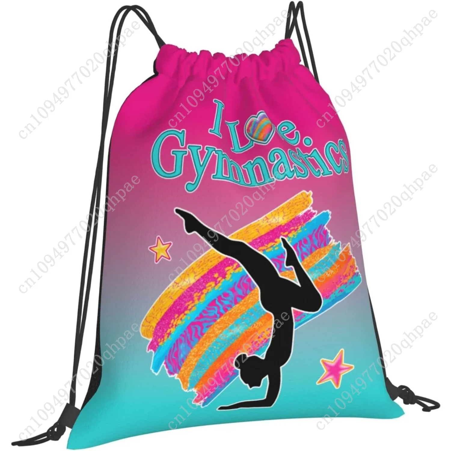حقائب الجمباز برباط للنساء حقيبة ظهر برباط للجمباز مقاومة للماء حقيبة رياضية للجيم #2
