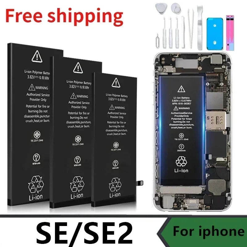 For IPhone SE Replacement Bateria for Apple  SE 2020 Mobile Phone Bateria 100% Brand New 0 Cycle