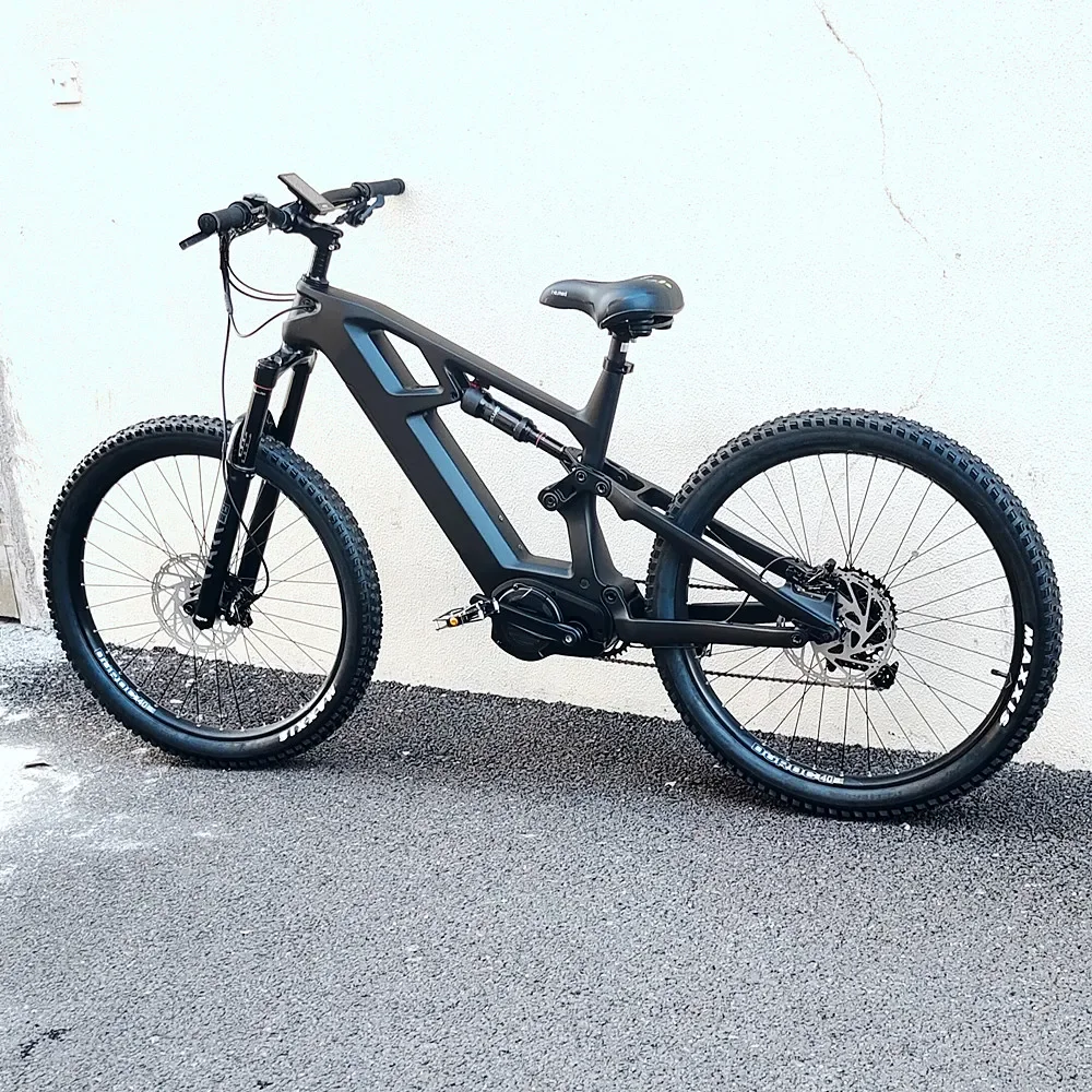 Electric Bicycle 48V Carbon Fiber Ebike M620 Bafang Mid Motor 1000W  Mountain Bike