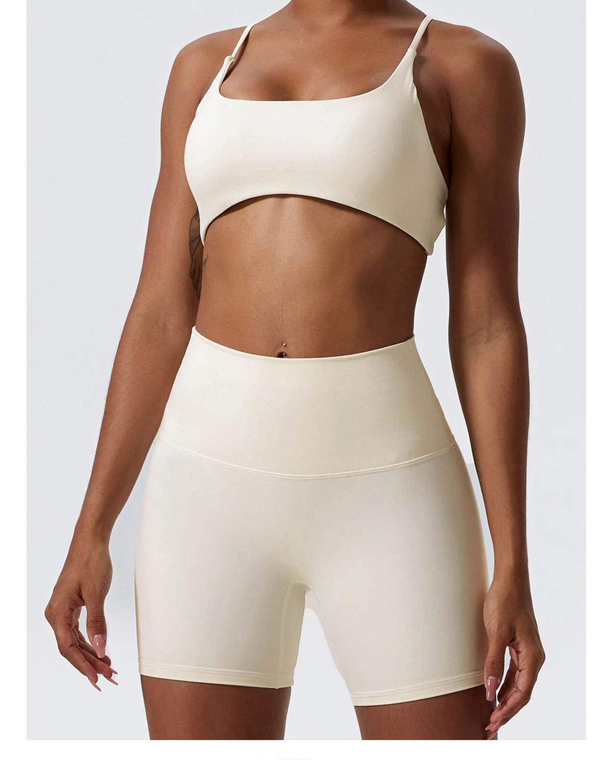 Hearuisavy Sommer Damen Sport-BH Unterwäsche Sportbekleidung Gym-Top Yoga-Kleidung Atmungsaktiv Schnelltrocknend Lauf-Pilates-Fitness-Top – Detail 34