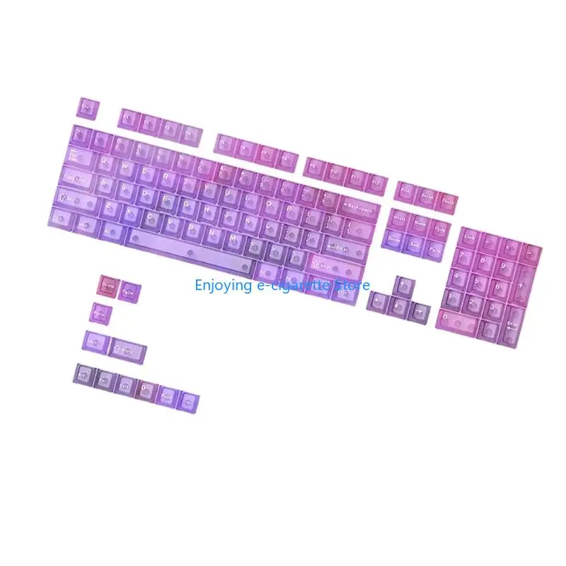 Klare 115-Tasten-Tastenkappen mit Originalprofil, Farbsublimation für Gaming-Tastaturen, Tastenkappe Y4QF – Detail 8