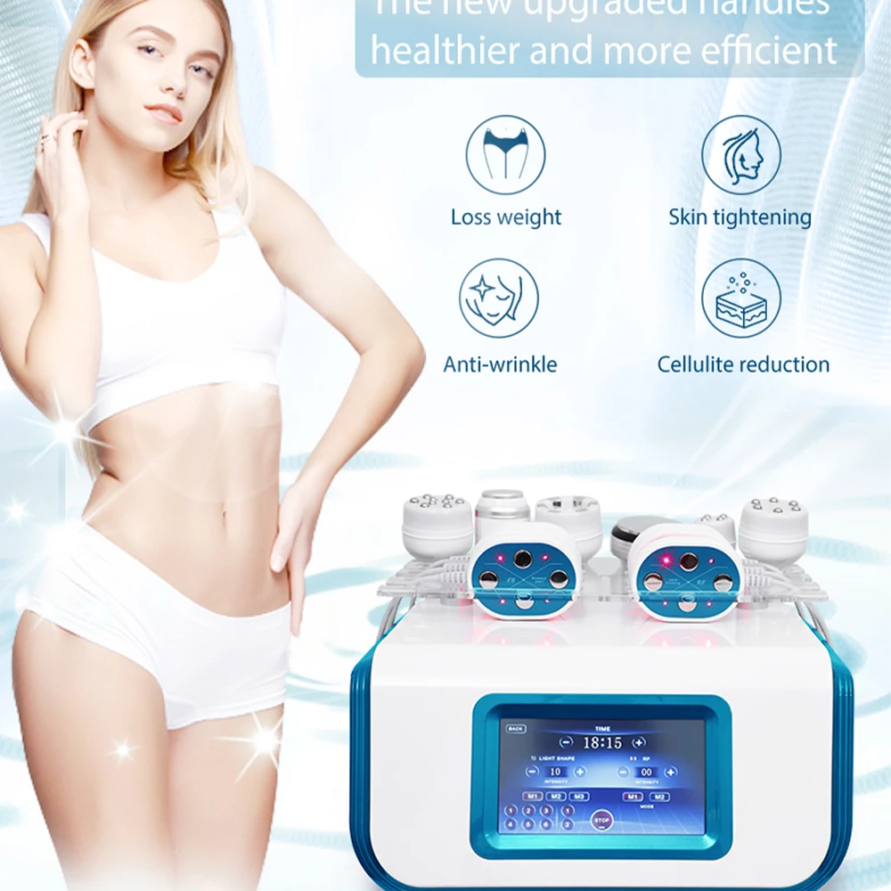 

2024 7 in 1 RF 40K Cavitation Vacuum System Body Slimming Machine Weight Loss Vacuum Massage Shaping Spa Massager Machine CE