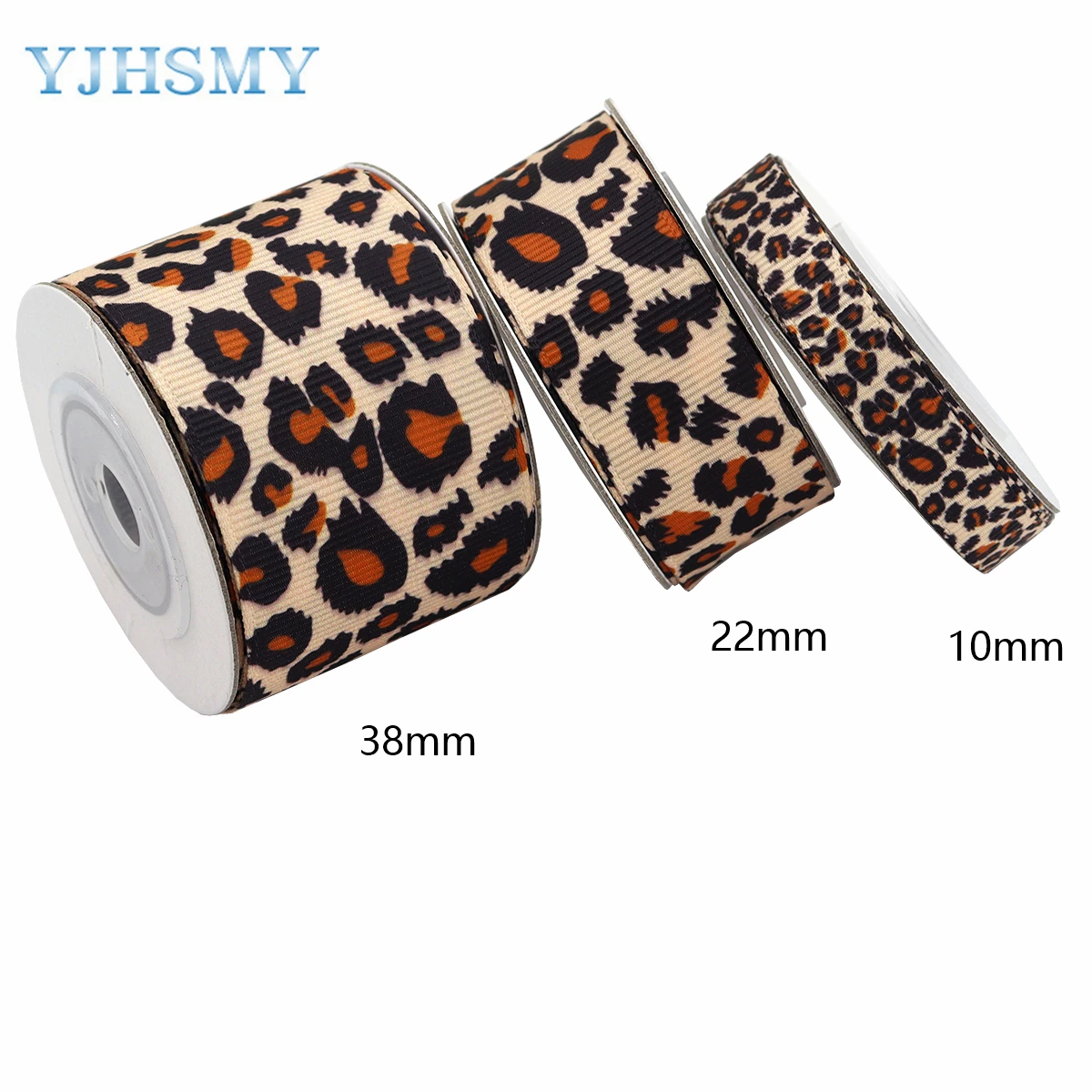 Leopard Grosgrain Ribbon Decorative Animal Print Ribbon Cheetah Ribbon for Box Wrapping DIY Crafts Wreaths Home Party Decor