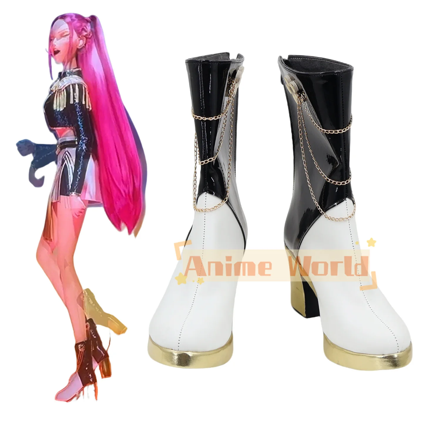 KPop Demon Hunters Mira Cosplay disfraz zapatos Anime carnaval fiesta Halloween botas personalizadas adultos niños zapatos botas