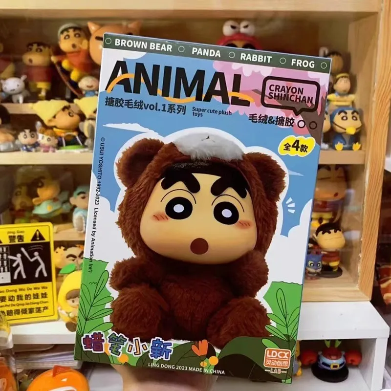 52toys Blindbox Mdoel Crayon Shin-Chan Tier Plüschfigur Mystery Box Vinyl Puppe Süßes Geschenk für Geburtstag Weihnachten Neujahr