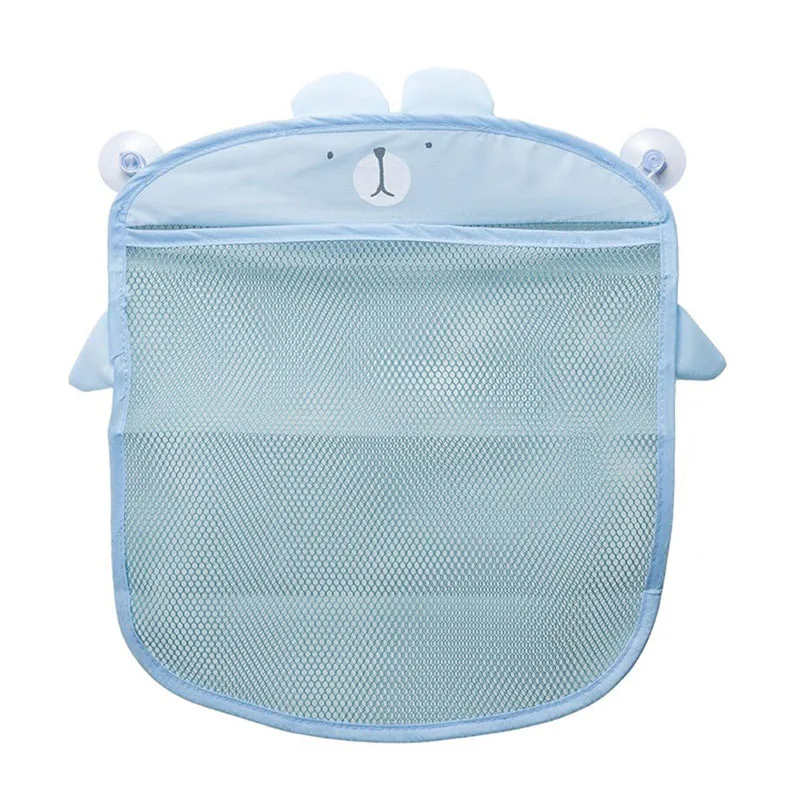 New Baby Bathroom Mesh Bag Sucker Design For Bath Toys Kids Basket Cartoon Animal Shapes Cloth Sand Toys Storage Net Bag