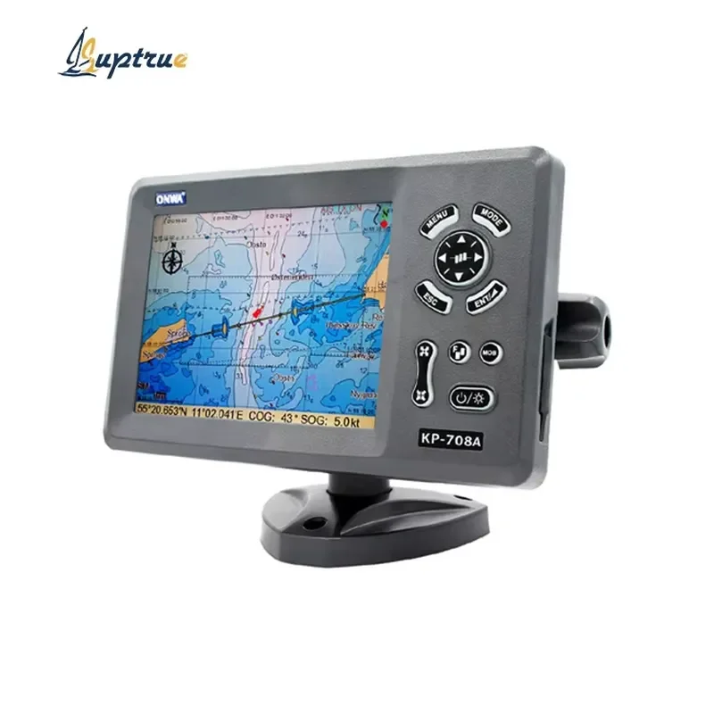 ONWA KP-708A 7 Inch GPS Chart Plotter Class B AIS Transponder Marine Navigation System C-map Navionics Support Boat Fishing