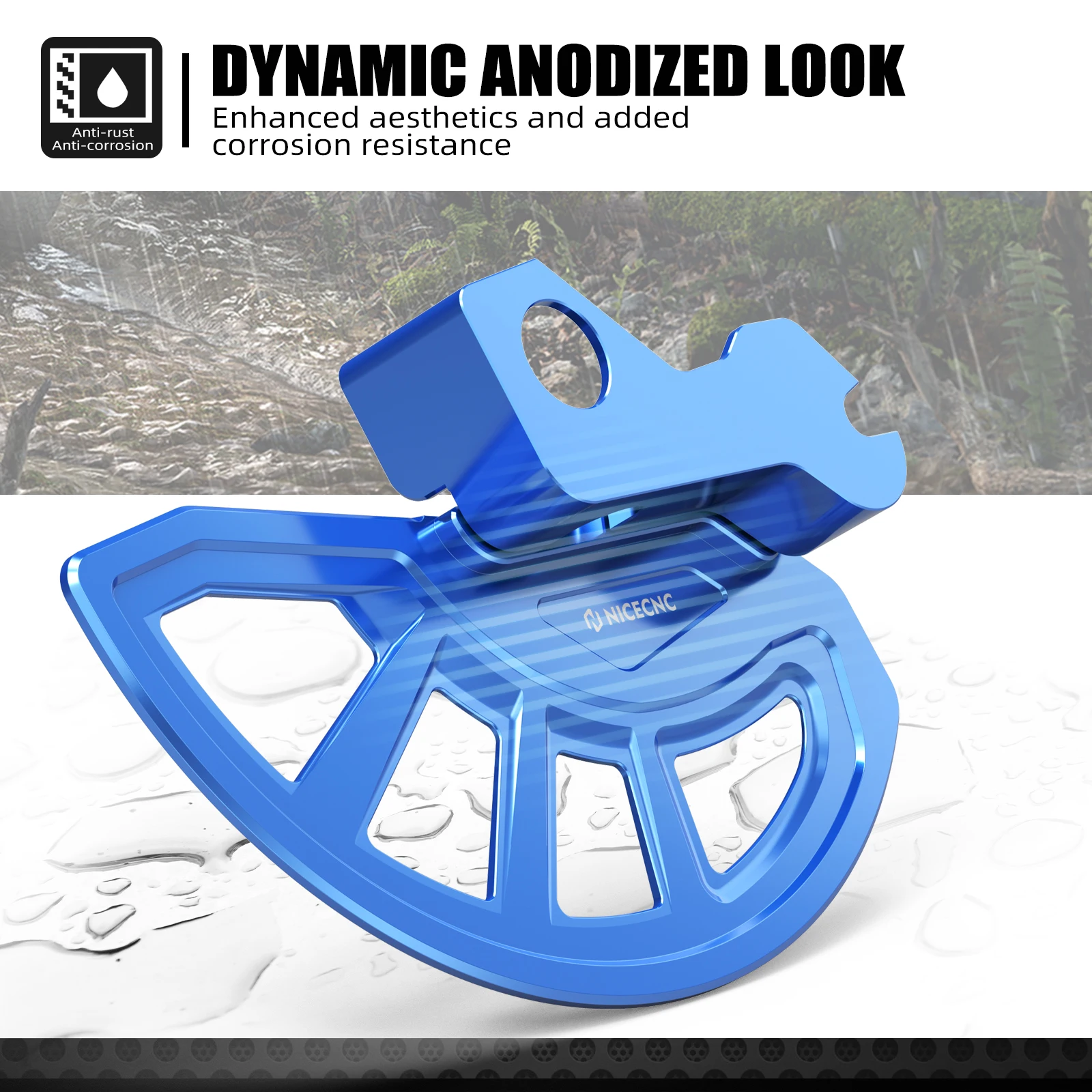 NICECNC Front Brake Disc Guard For Suzuki DRZ400SM DRZ400 SM DRZ 400SM 2005-2024 2023 2022 2021 6061-T6 Aluminum CNC-machined