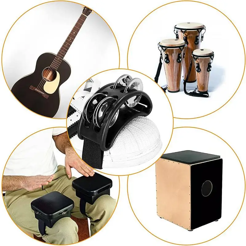 الدف القدم آلة موسيقية قرع طبلة القدم شاكر يستهلك هدية للاعبي الجيتار المغني #5