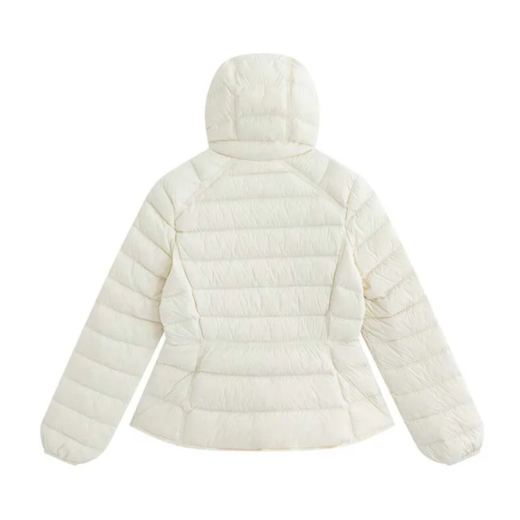 Women's Short Lightweight Hooded Down Jacket 2026 Autumn Winter High qulaity Waist-Cinched puffer coat Warm Solid color DJ729