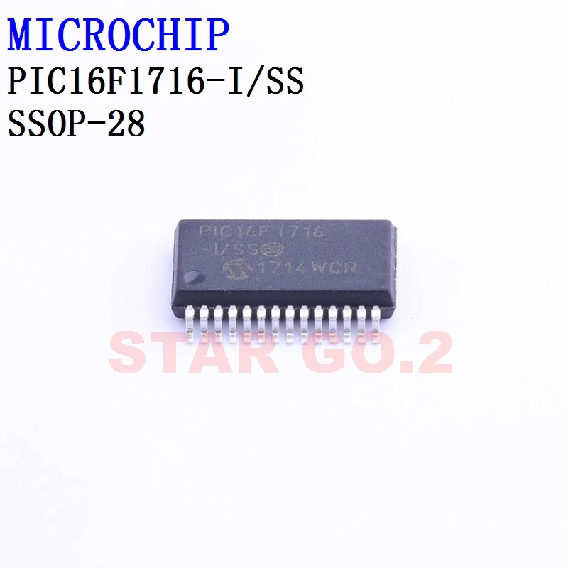 2PCSx PIC16F1716-I/SS SSOP-28 MICROCHIP Microcontroller