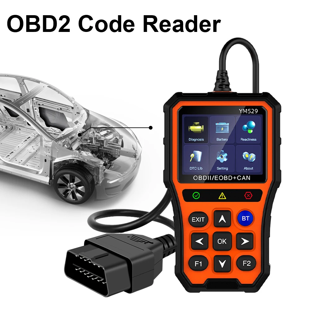 

Сканер OBD2, профессиональная проверка и оценка срока службы батареи, считыватель кодов двигателя OBD2, автомобильный диагностический сканер