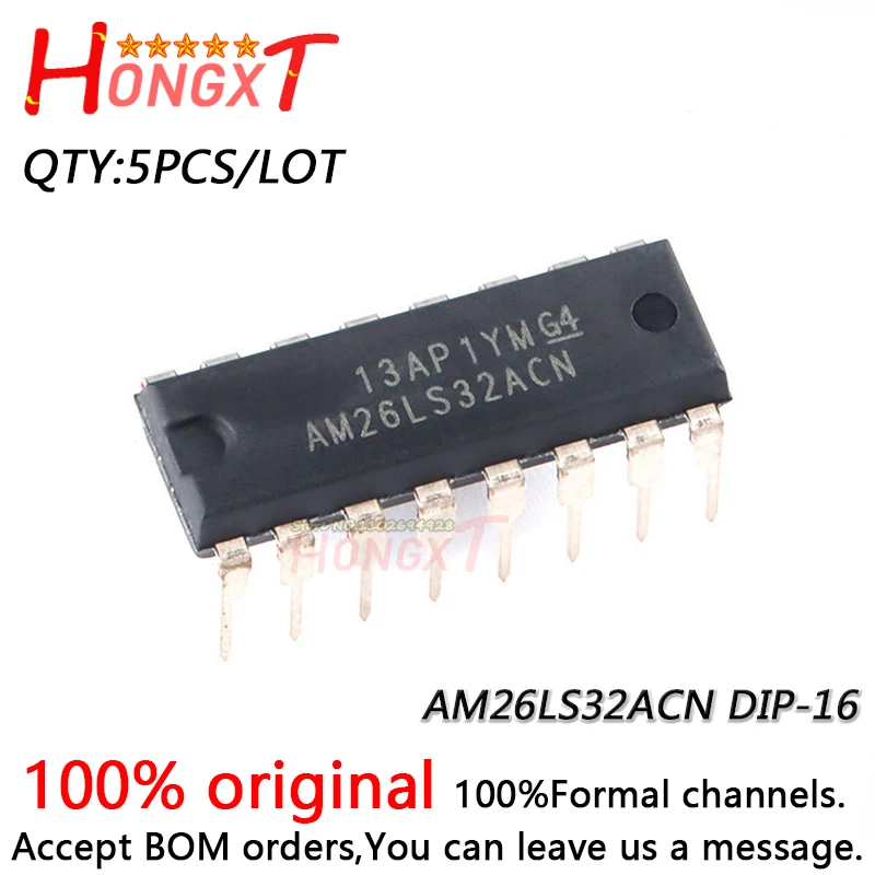 5PCS 100% NEW AM26LS32ACN DIP-16.