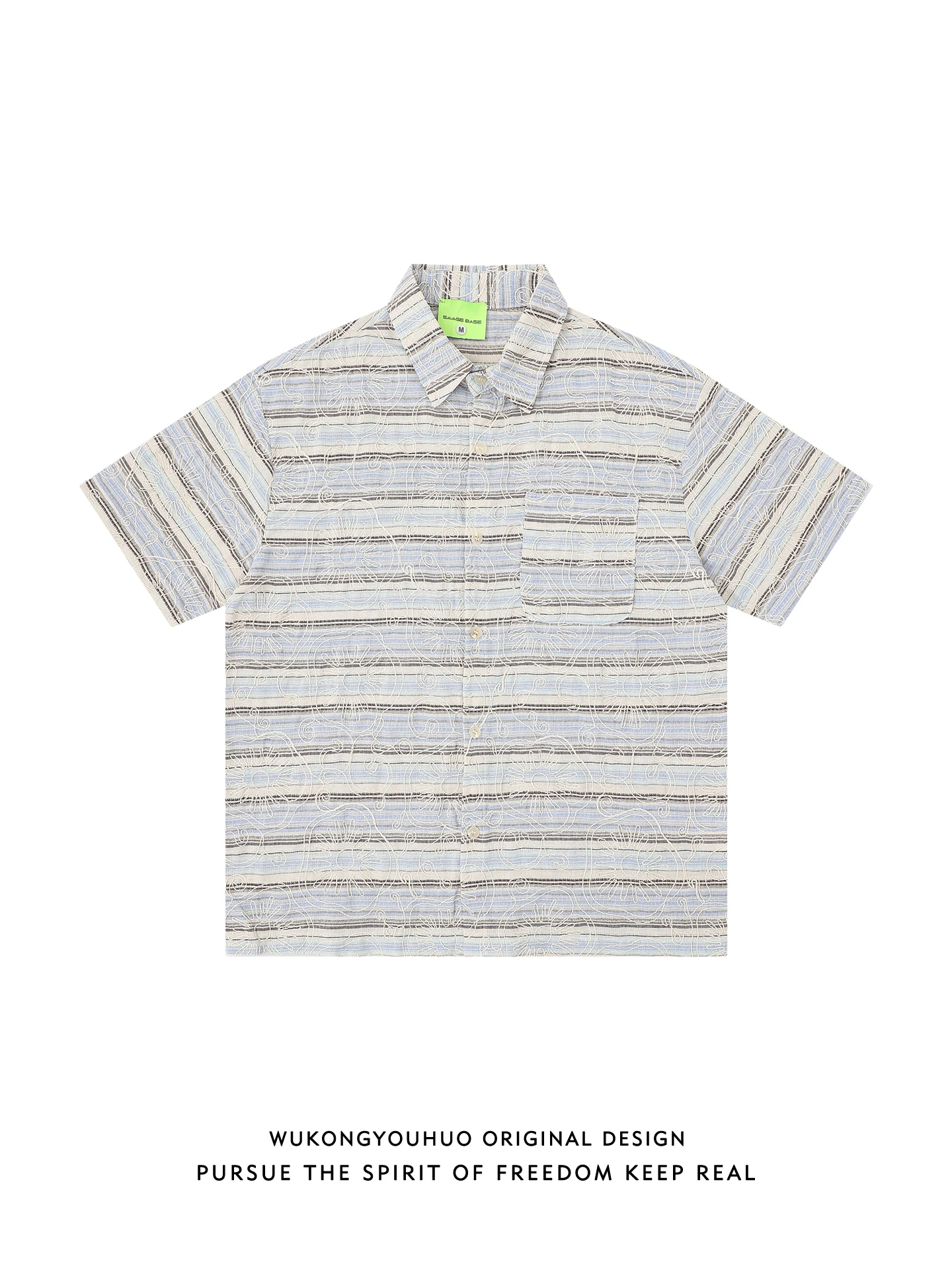 

Loose Men's ort Sve Striped irt Summer Casual Sle Couple's Faion Brand Wear-resistant Youth ular Loose Fit irt