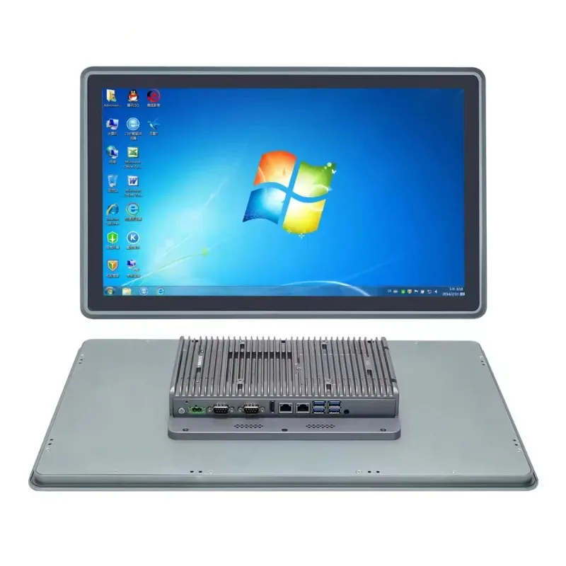 【New Arrival】R 21.5 Inch Industrial IP65 Front Panel PC I7 10810U I5 10310U J6412 With TPM2.0 RS232 DDR4 2 X LAN Touch Screen Co