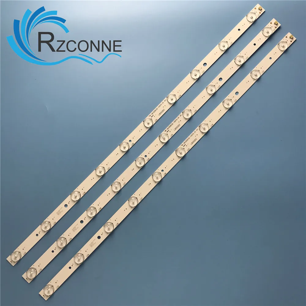 

LED Backlight strip 10 lamp For Polytron 32"TV PLD32T710 3V/LED RF-DH320E32-1001S-01