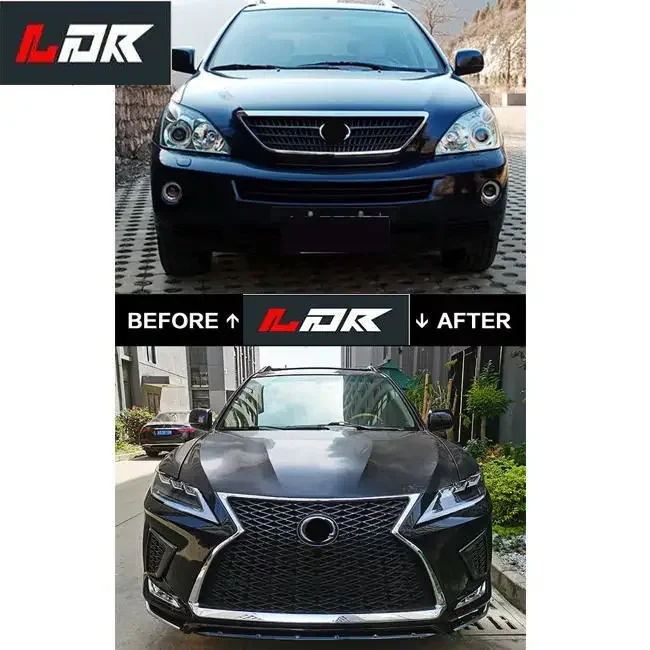 Car complete body kits for Lexus RX 2006-2009 Upgrade to 2020 automotive body kit conversion kit front rear bumper headlight