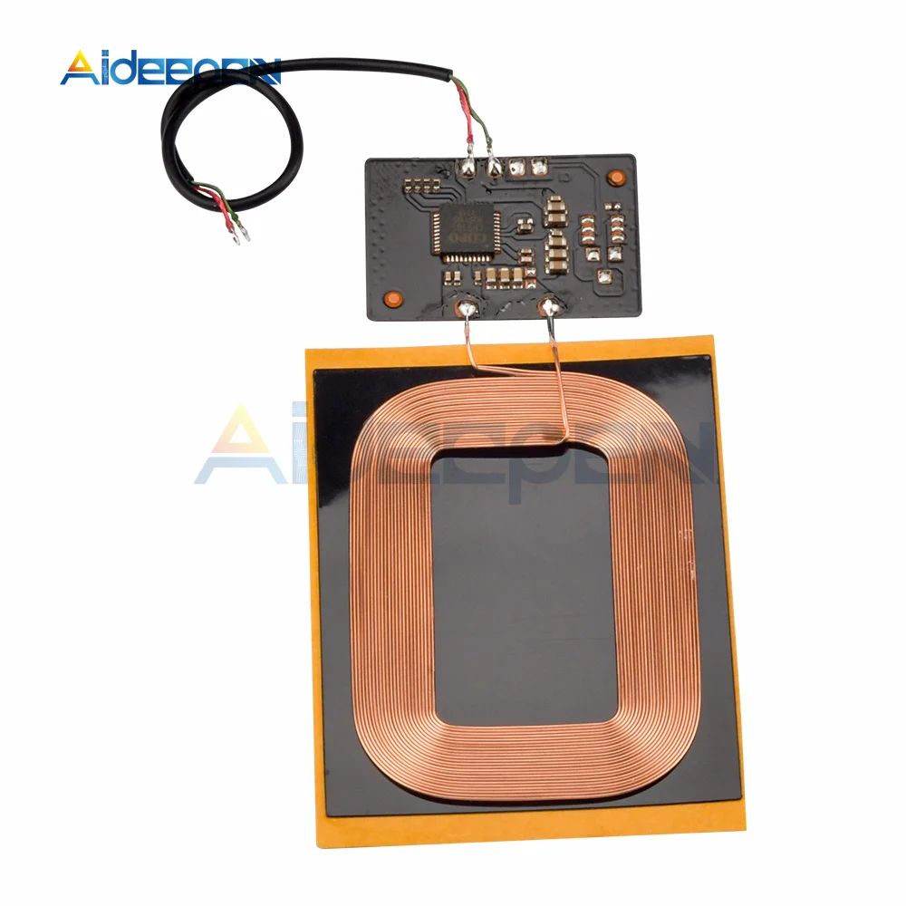 DIY Qi-Standard-Ladeempfängermodul für kabelloses Laden, Leiterplatte, DIY-Spule für Telefon, für Akku, 5 V, 1,5 A, schnelles Ladegerät. – Detail 7