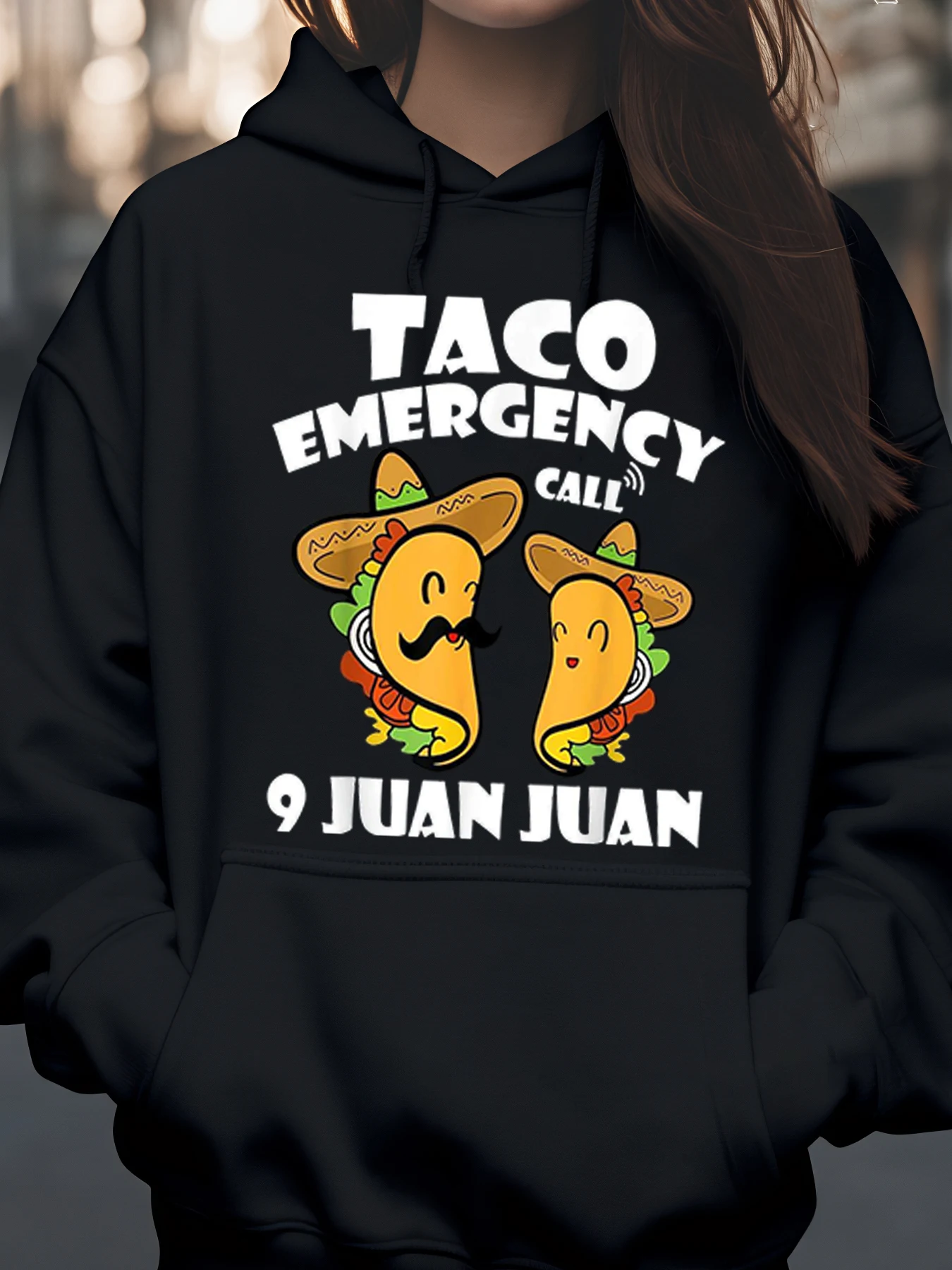 

Толстовка с принтом Taco Emergency Call 9, Хуан Хуан, праздничная одежда Fiesta для женщин и мужчин