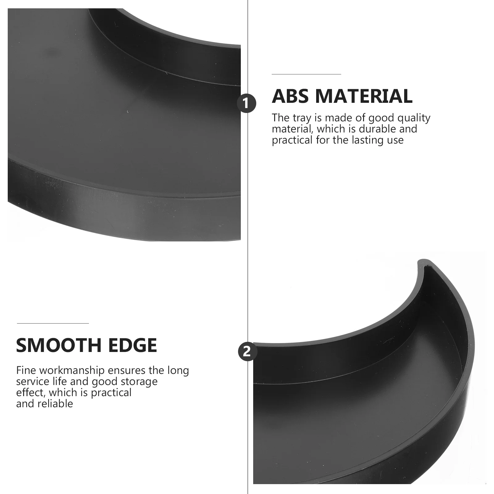 1 Set Wooden Moon Tray Table-Top Organizer For Jewelry Watch Cosmetics Storage Decorative Essential Oil Display Sundries Holder