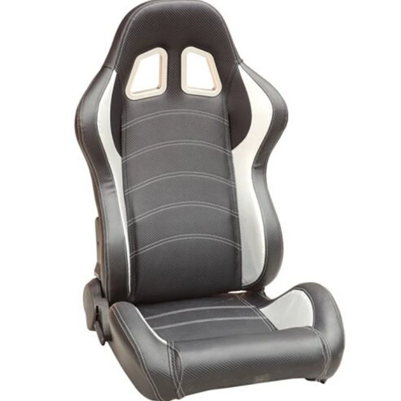 

Автомобильный модифицированный регулятор одного угла, двойная направляющая, регулировка дорожки, ПВХ, карбоновая текстура, универсальное гоночное сиденье