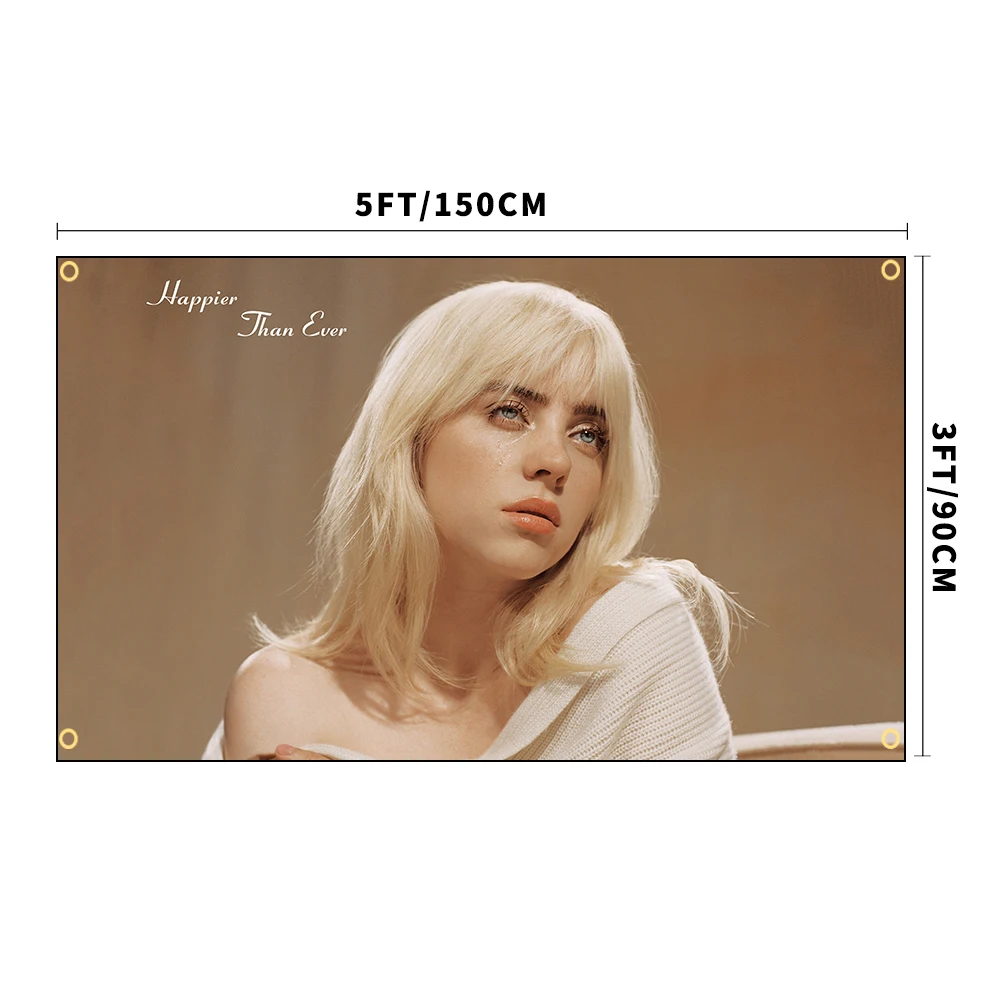 60x90 سنتيمتر 90x150 سنتيمتر أسر من أي وقت مضى أعلام ألبوم الموسيقى العلم الرجال كهف نسيج حائط مع جروميت نحاسي مناسبة للجامعة