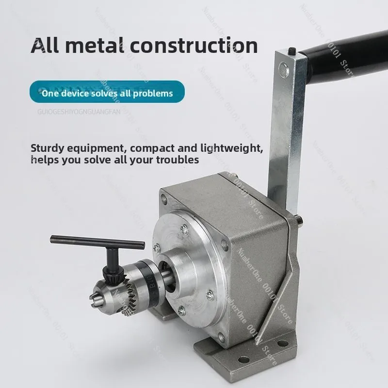 

Manual Threading Machine Hand Crank, Pipe Threader Tool for Metal Steel Pipe with Die Head, Portable Thread Cutting Tool