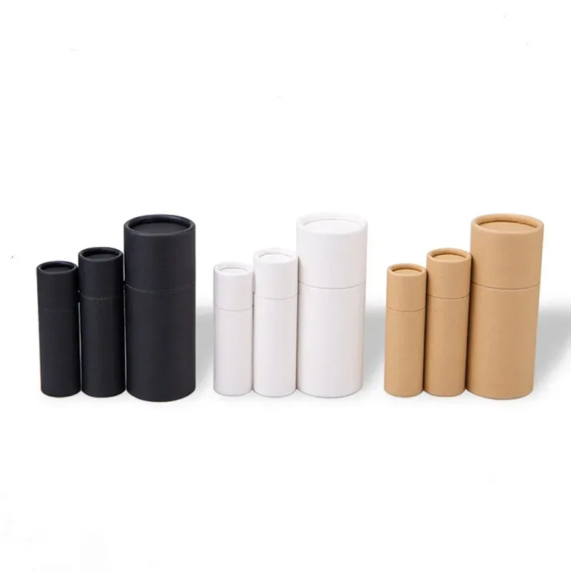 Imagem -06 - Papel Kraft Push up Tubes Cartão Biodegradável Embalagem Cilíndrica Cosmética Recipiente Desodorante Lip Balm 50 Pcs