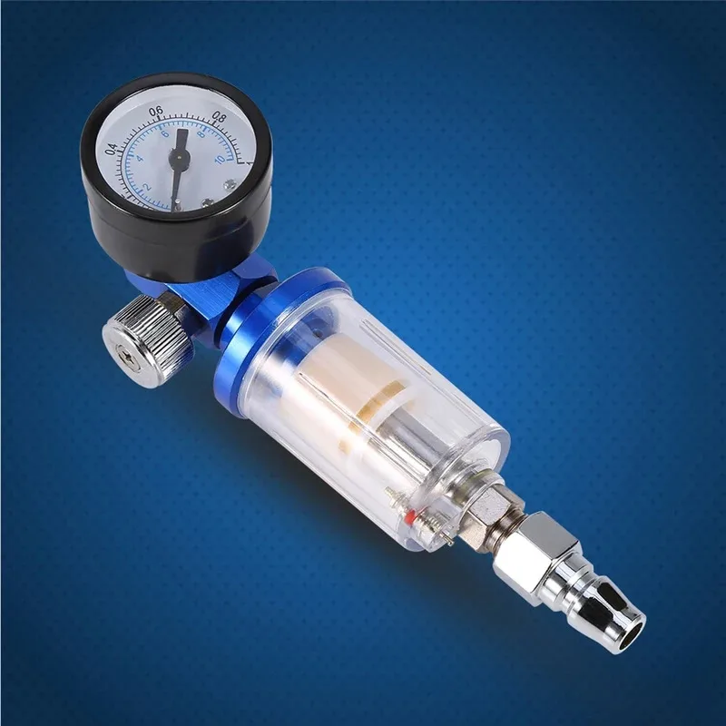 

Air Pressure Regulator Spray Pneumatic Gun Air Regulator Gauge Inline oil Water Trap Filter Separator Air Regulator Auto Parts