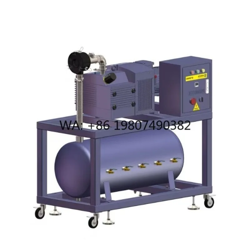 Oil Free Claw Vacuum Pump System, PLC Control Low Pressure Unit for Food Freeze Drying Industrial Processing