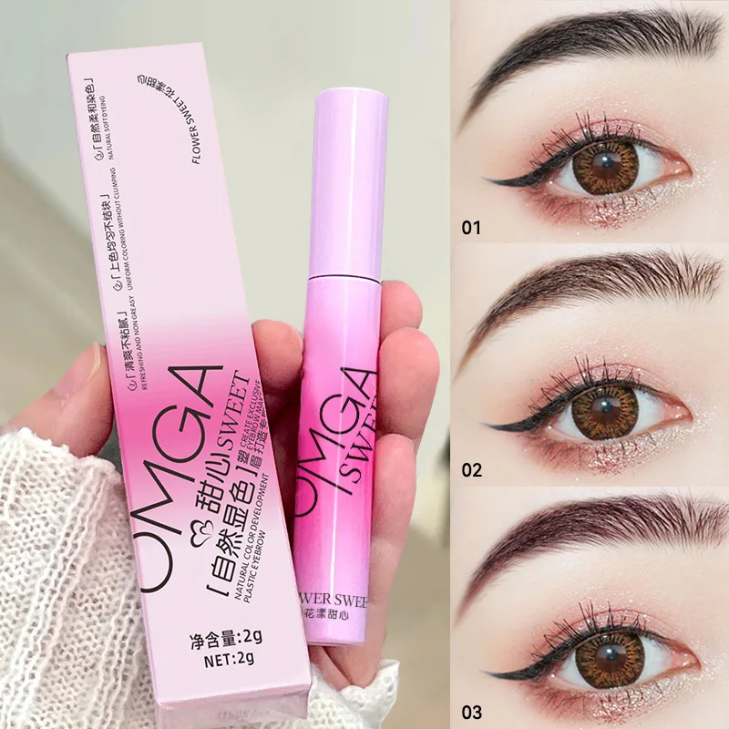 OMGA 3D Peel-Off Eyebrow Gel: Quick and Easy Brow Styling with a 3D Effect -Waterproof, Long-Lasting Formula Ensures