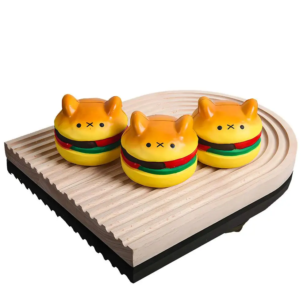 Super Soft Toys Stress-reducing Birthday Gift For Kids Imitation Bread Toys Bear Burger Squeeze Toys O1Q3