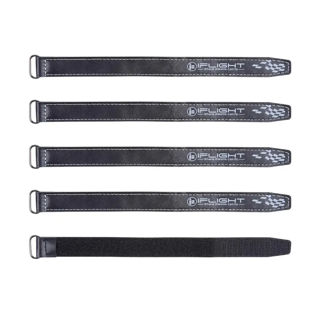 5pcs iFlight 20mm width 20x400mm 20x300mm 20x250mm 20x200mm Microfiber PU Leather Battery Straps/Non-slilp FPV Belt Iron buckle