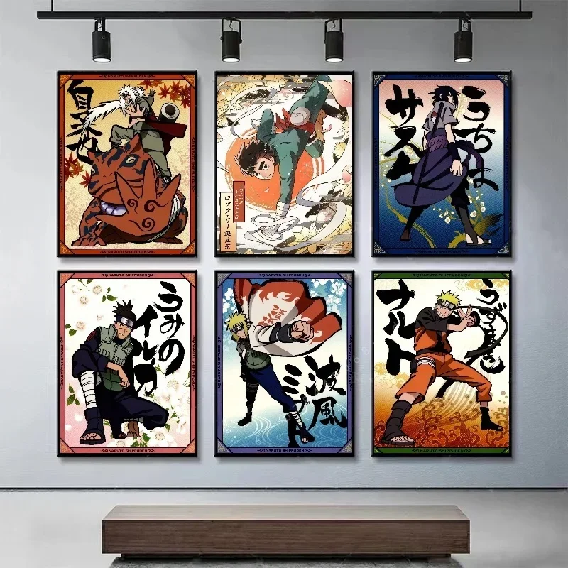 

Japan Naruto Anime Character Art Posters Uchiha Itachi Sasuke Canvas Painting Print Mural Picture Home Wall Aesthetic Decorative