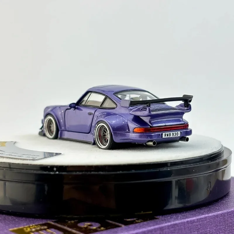 PGM 1/64 Porsche 911 RWB 930 Legering Speelgoed Motorvoertuig Diecast Metaal Model Geschenken