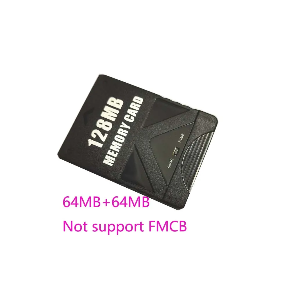 

50pcs High quality Memory card for ps2 black memory card for playstion 2 128MB