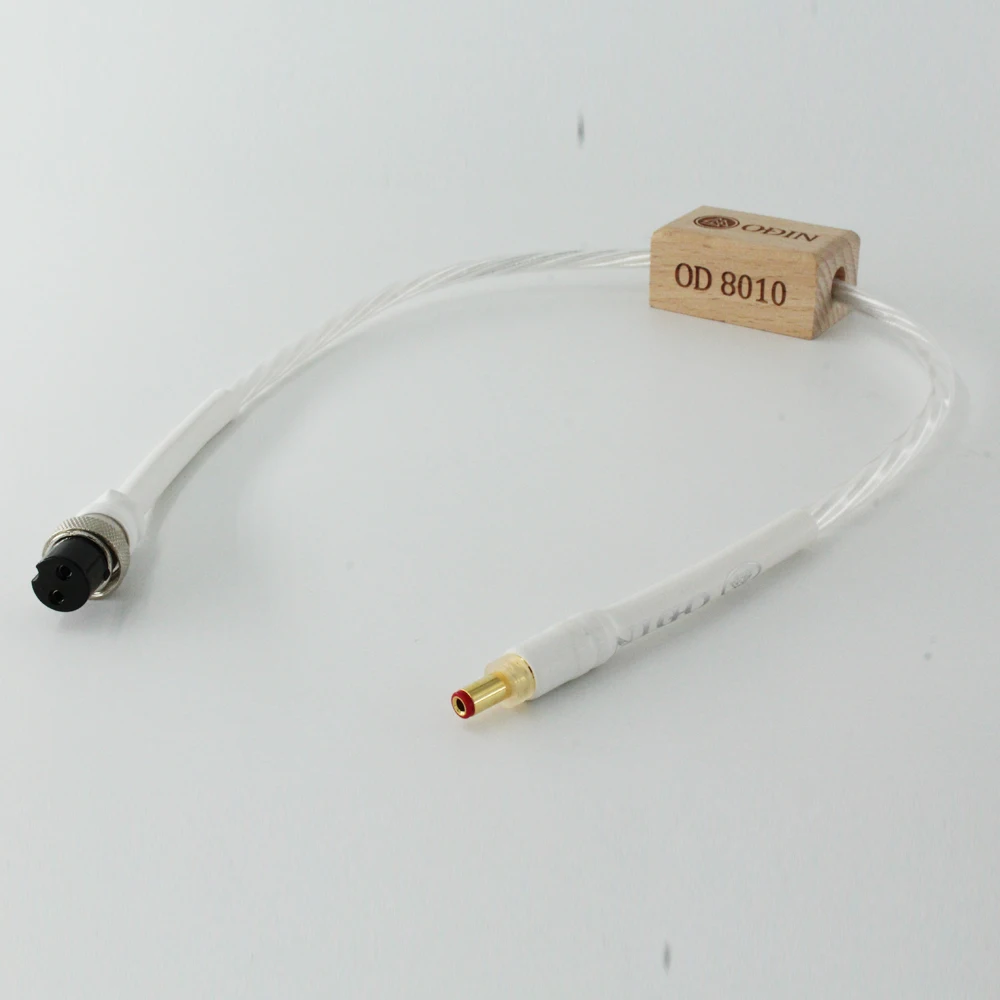 Nordost odin Silver Plated  GX16 2Pin to DC 3.5*1.5/5.5*2.1/5.5*2.5mm Gold plated Plug Linear Power Supply Air Output Cable