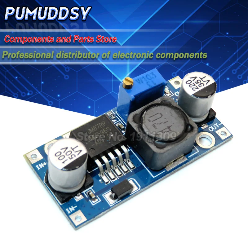 

5PCS DC-DC Step Down Converter Module LM2596 DC 4.0~40 to 1.3-37V Adjustable Voltage Regulator Hot sale