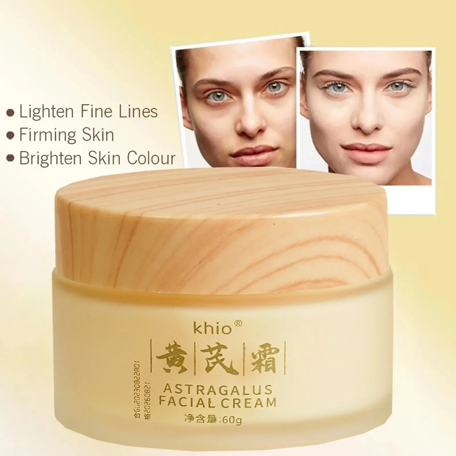 60g Chinese Astragalus Whitening Freckles Cream Remove Anti-aging Spot Face Care Dark Melasma Lightening Dry Moisturizing Brigh