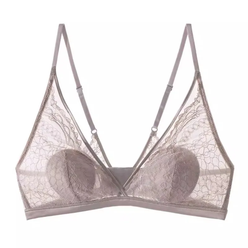 MOYISU الفرنسية الدانتيل الصدرية أرنب الأذن أكواب مكافحة التدليد دعم الأشرطة قابل للتعديل رفع صغيرتي التمثال مثلث رقيقة كوب الراحة الصيف الساخن #6