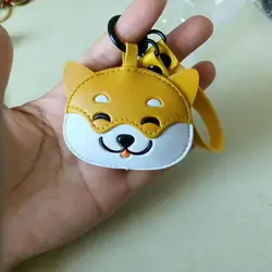 Japan Shiba Inu PU Keychain Kawaii Animal Dog Backpack Pendant Cartoon Toy Doll Kid Gift