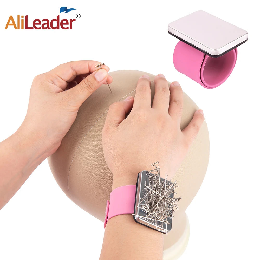 Magnetic Wrist Sewing Pins Pincushion Pin Holder For Sewing Wrist Pin Cushion Magnetic Pins Pincushion For Hair Pins And Clips - Image 2
