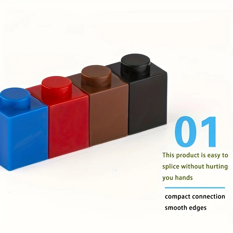 100 pièces MOC 1x1 pièces 3005 briques figurines compatibles briques bricolage assembler blocs de construction particules enfant Puzzle cerveau jouets cadeau