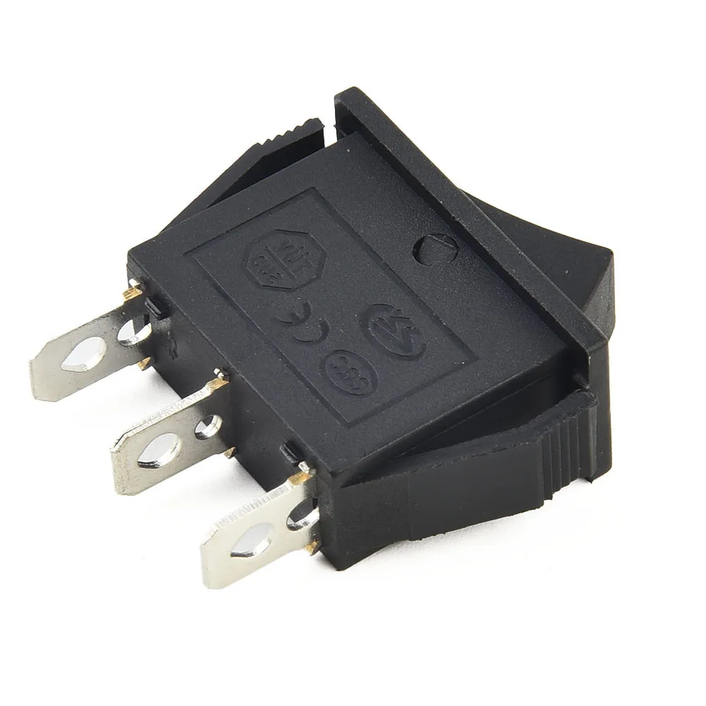 OnOffOn Rocker Switch 3 Position SPDT Black for Car Dash Boat 12V, 16A 250VAC Rating, Suitable for Various Applications