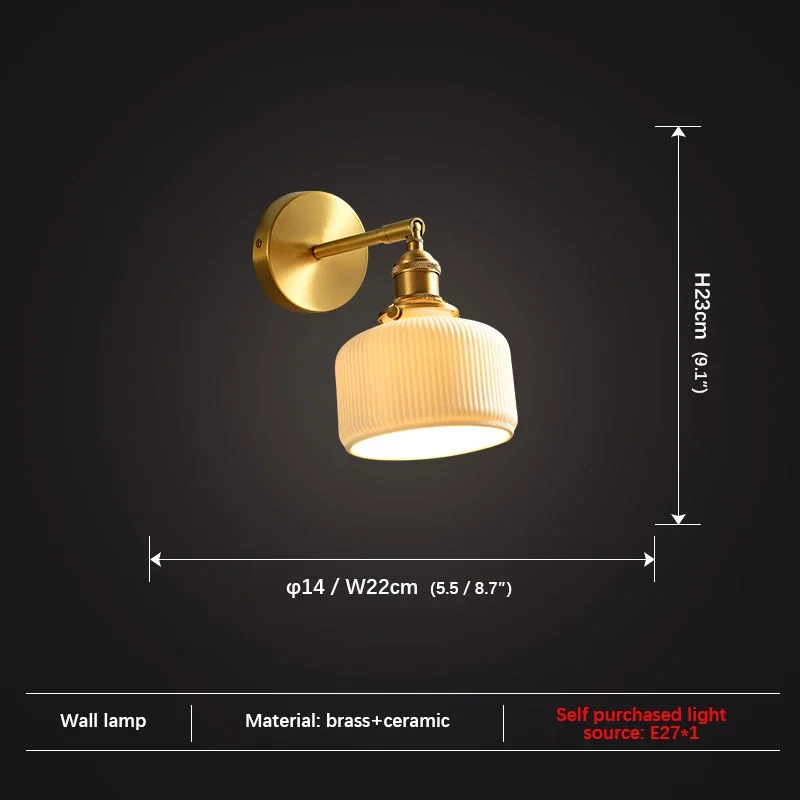 Plly zeitgenössische Messing Wand leuchte Innen Wohnzimmer Schlafzimmer Nachttisch lampe Retro Hotel Korridor Flur Wand leuchte